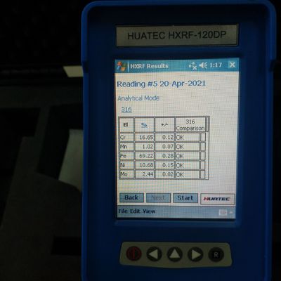Ręczny analizator stopu / Identyfikacja stopu PMI Detektor SI-PIN HXRF-120DP