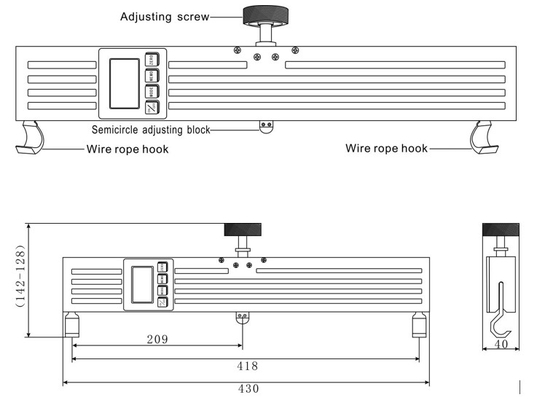6-16 mm Różne mierniki naprężenia liny windy HRD-DGZY
